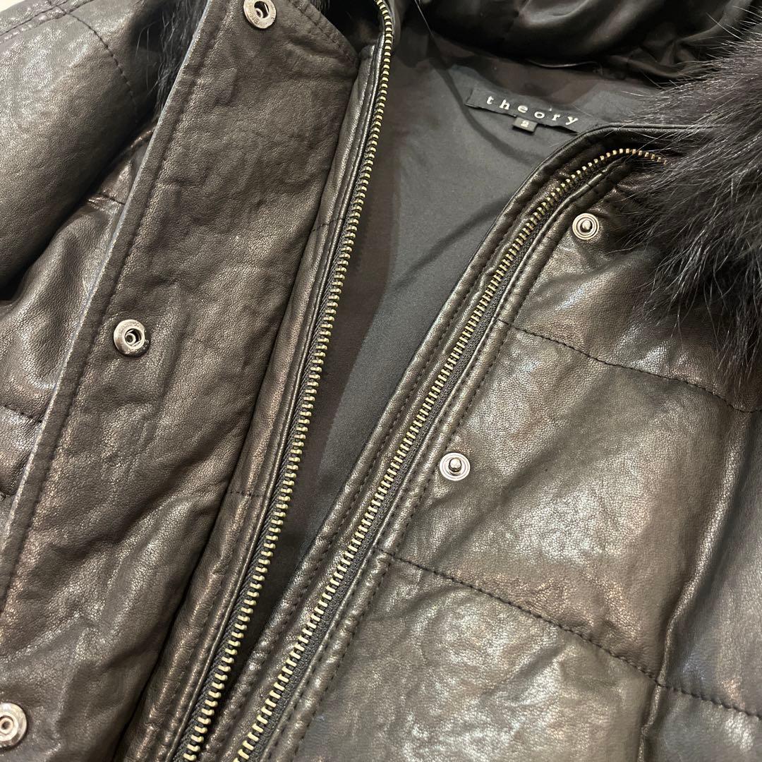 美品　theory レザー　ラムスキン　ジャケット