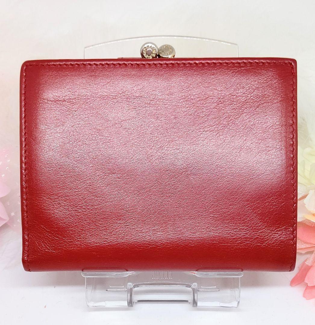 希少極美品✨オールドセリーヌ トリオンフ ロゴ 折財布 赤