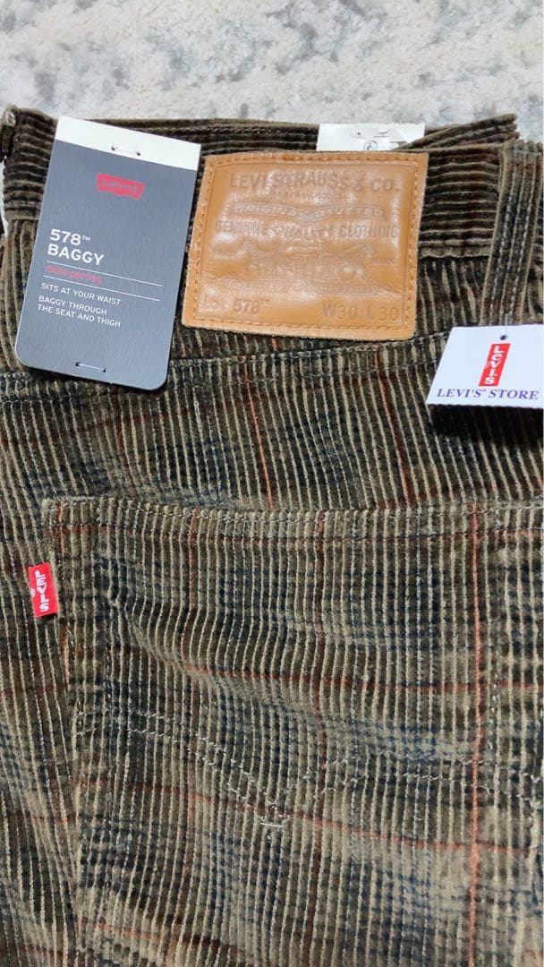 即完 激レア levi's リーバイス 578 baggy バギー コーデュロイ