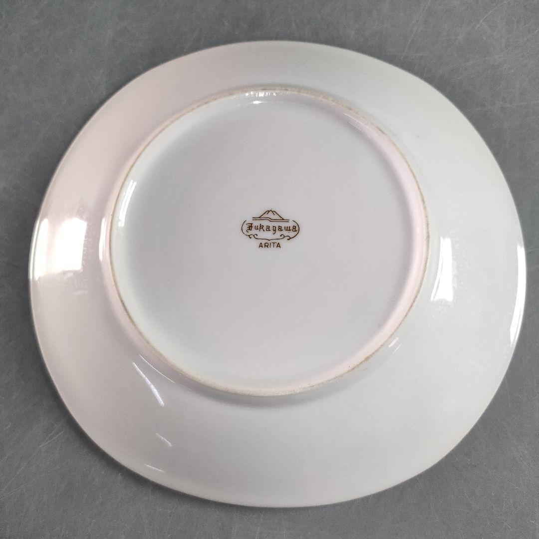 A1341-1/有田焼/深川製磁/果実文銘々皿 苺皿6客・柿皿5客/懐石道具/