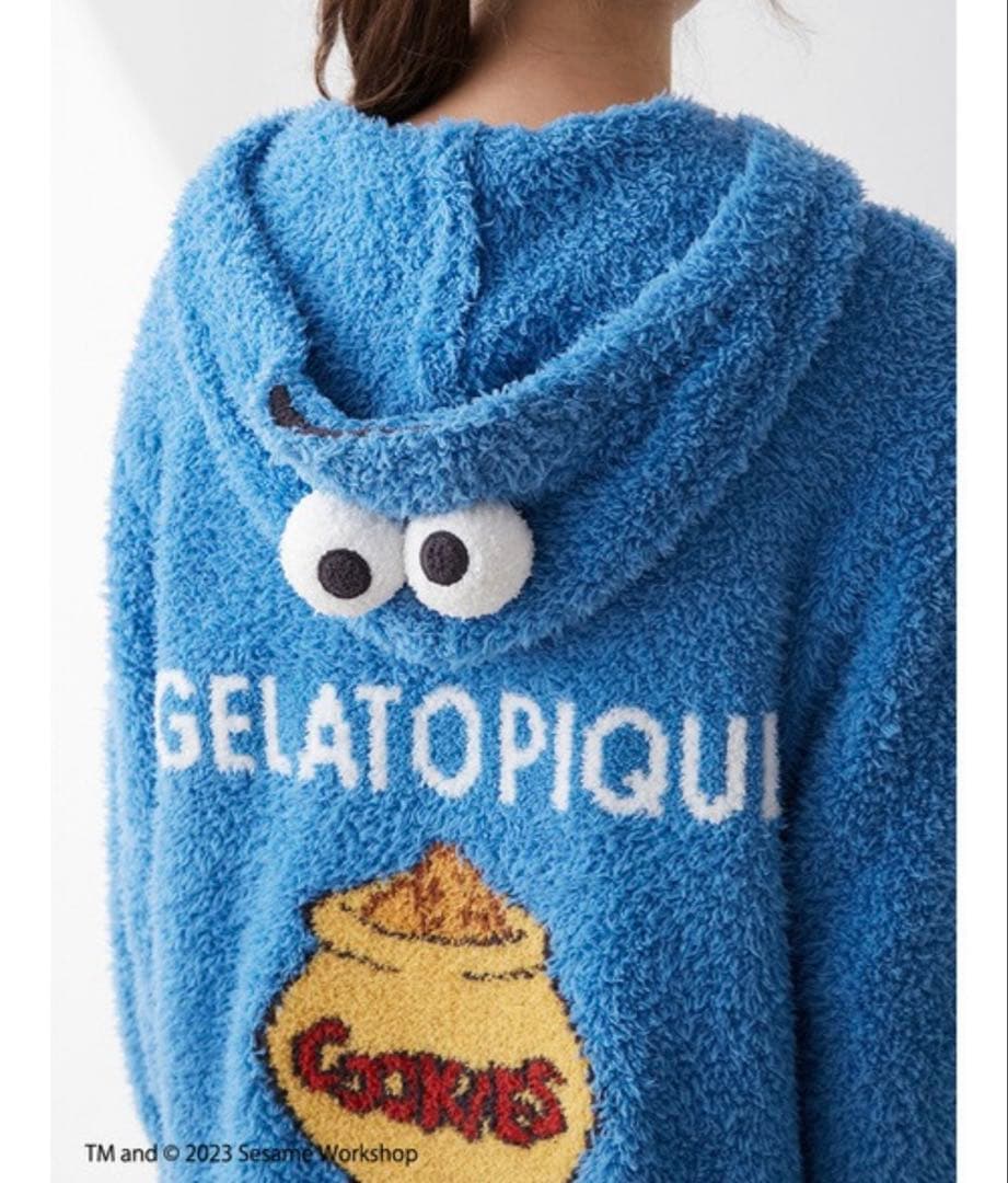 【新品タグ付き】gelato pique クッキーモンスター ワンピース ブルー