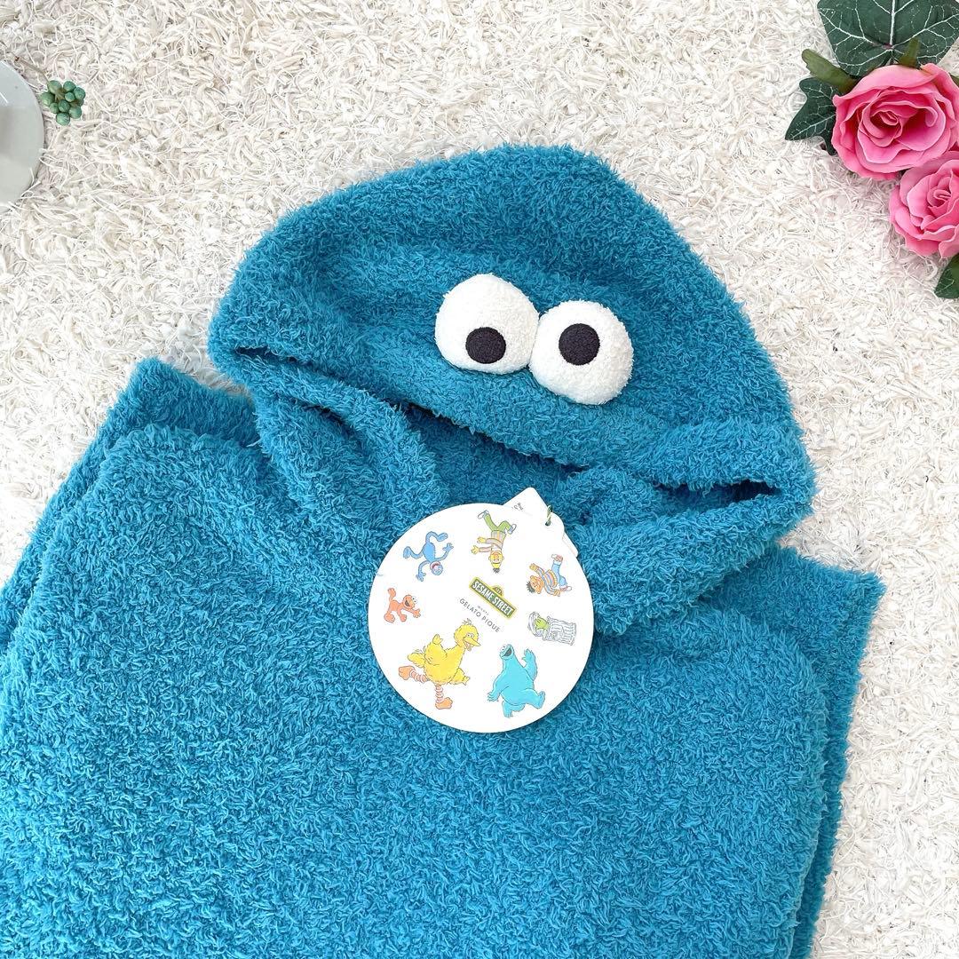 【新品タグ付き】gelato pique クッキーモンスター ワンピース ブルー