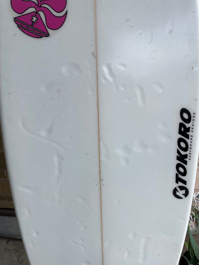TOKORO ショートボード ホワイト　フィン付き　　値下げ中！