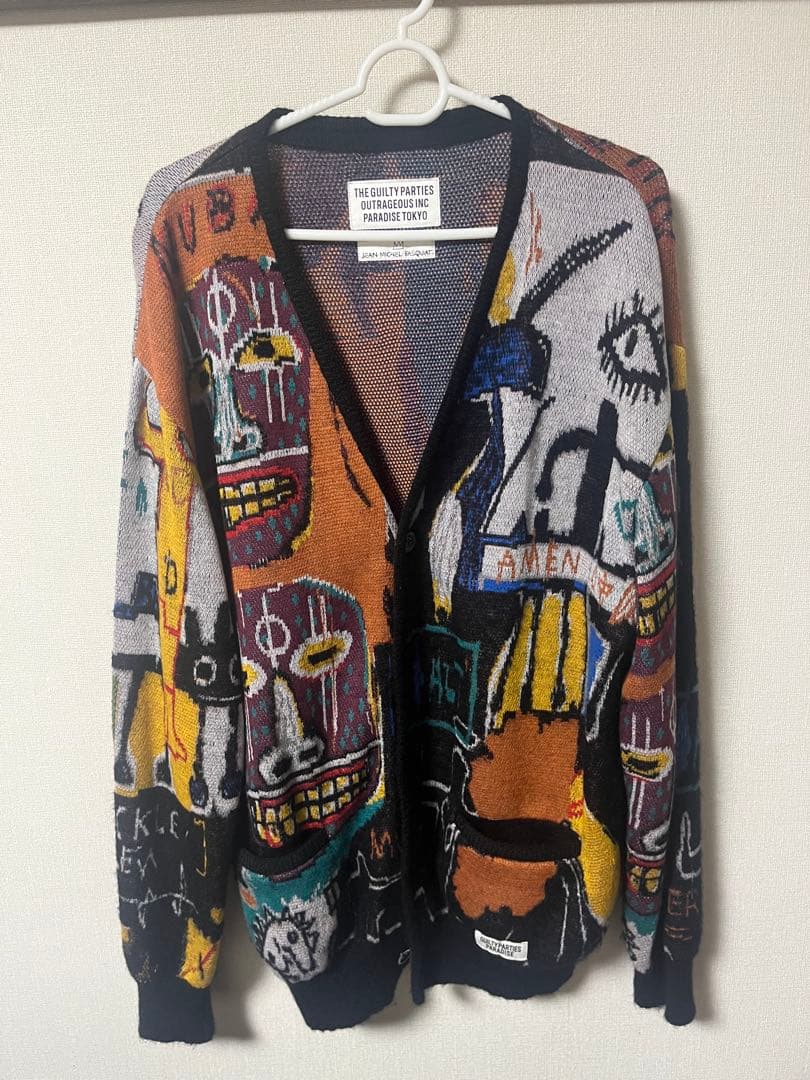 ワコマリア　バスキア　カーディガン　JEAN-MICHEL BASQUIAT