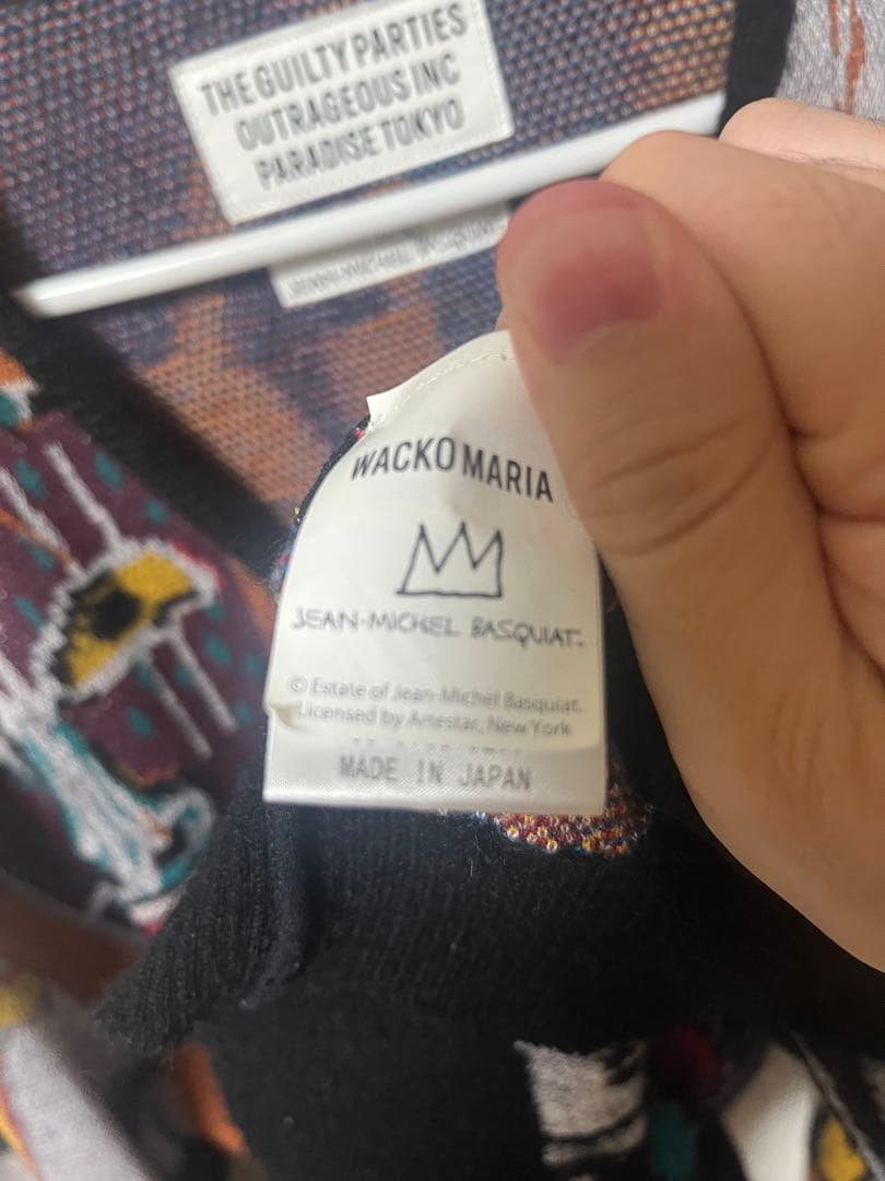 ワコマリア　バスキア　カーディガン　JEAN-MICHEL BASQUIAT