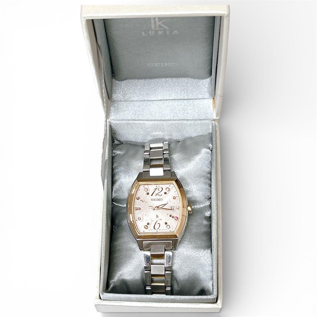 ❣️専用❣️箱付　セイコー ルキア LUKIA 電波ソーラー 限定　ピンクダイヤ