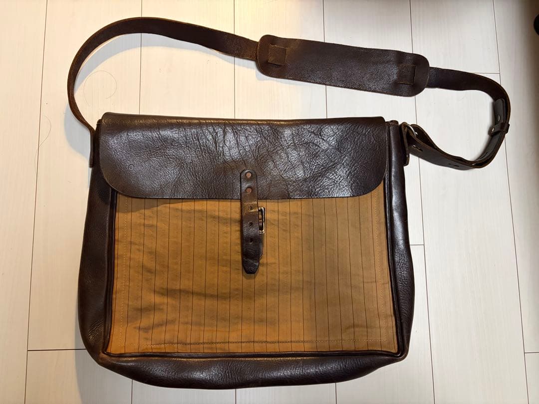 RRL LEATHER BAG レザー メッセンジャーバッグ