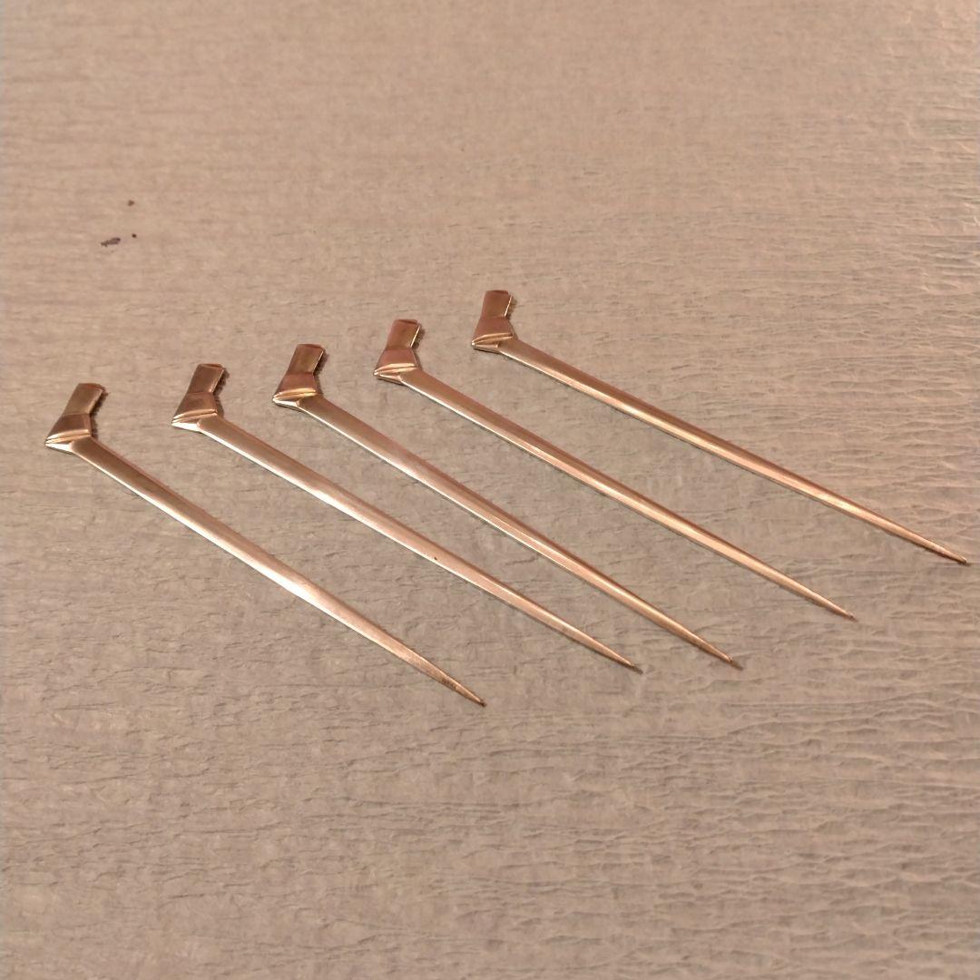セール（8日まで）　銀製　楊枝　5本組　箱なし　23.5g