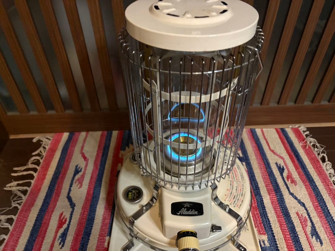 アラジンストーブ39型　ガラスチムニー　チムニーガード付　bf3905