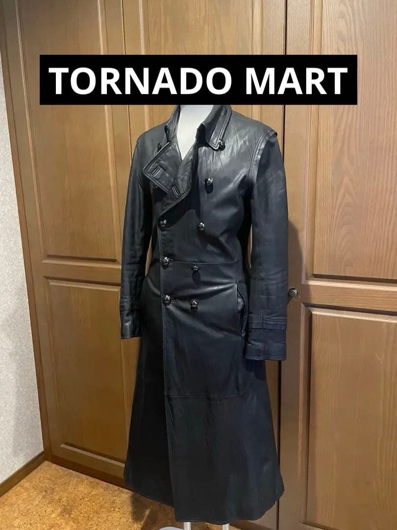 TORNADO MART マキシ丈 レザー ロングコート