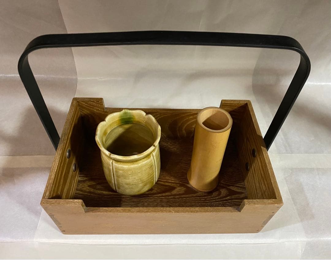 茶道具　煙草盆　火入れ　桑材　田楽　黄瀬戸　最終価格