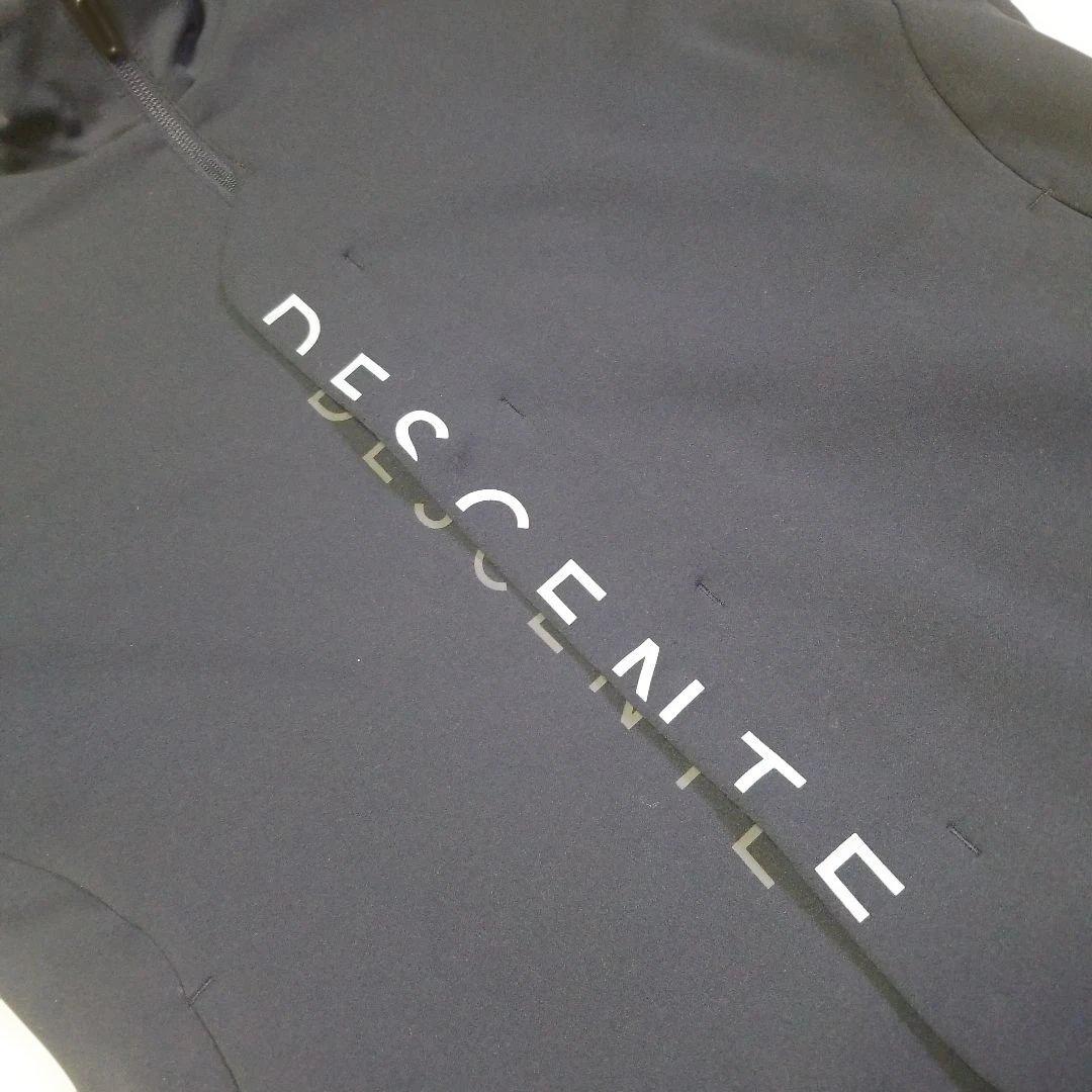 【入手困難】デサントゴルフ ロゴプリント ジャージー ジャケット M ネイビー