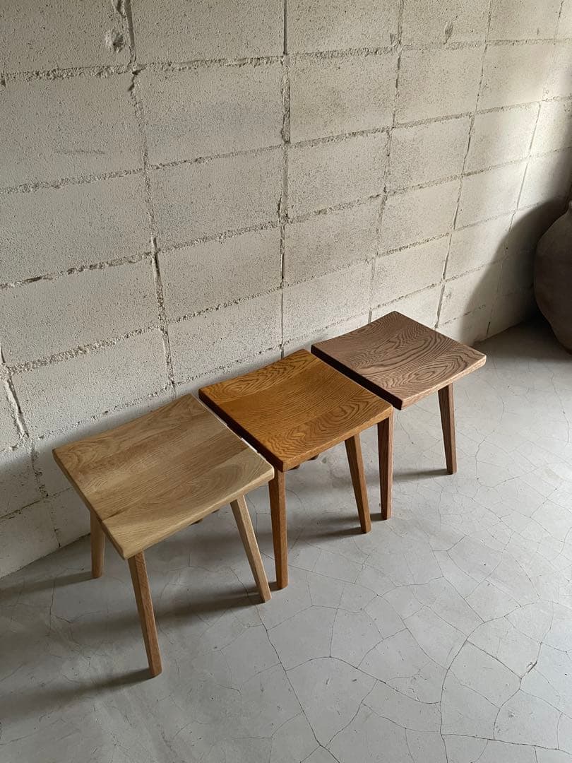 リフレッシュタイプチェア　ロータイプ　オーク無垢材　ウチダ　ライトオーク色