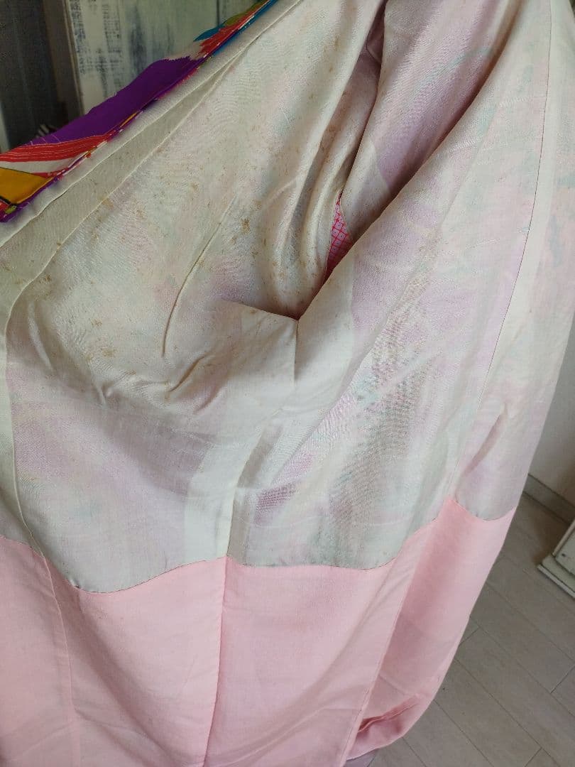 専用です☆ターコイズの着物に作り帯☆