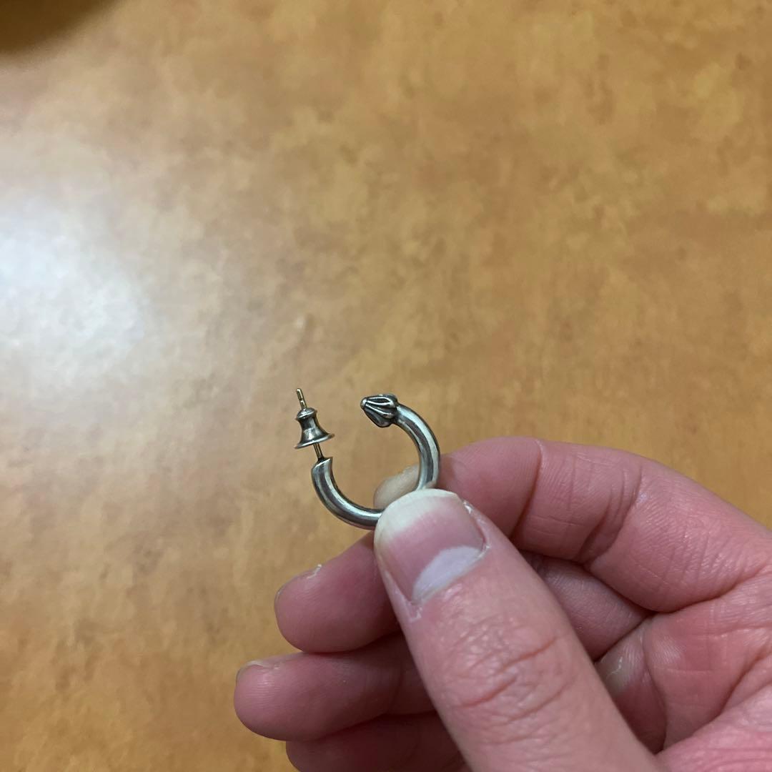 クロムハーツ　シルバー フープ ピアス 片耳用　値下げ交渉可能