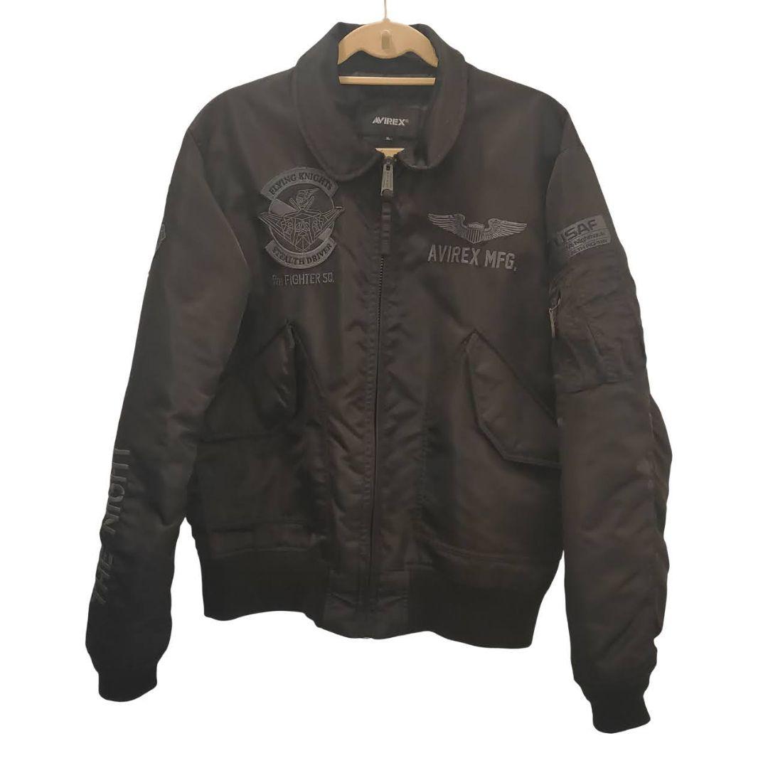 【希少XL】AVIREX F-117A ナイトホーク 黒 上野商会正規品