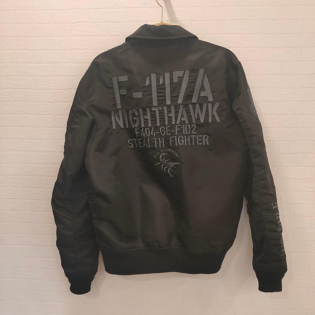 【希少XL】AVIREX F-117A ナイトホーク 黒 上野商会正規品