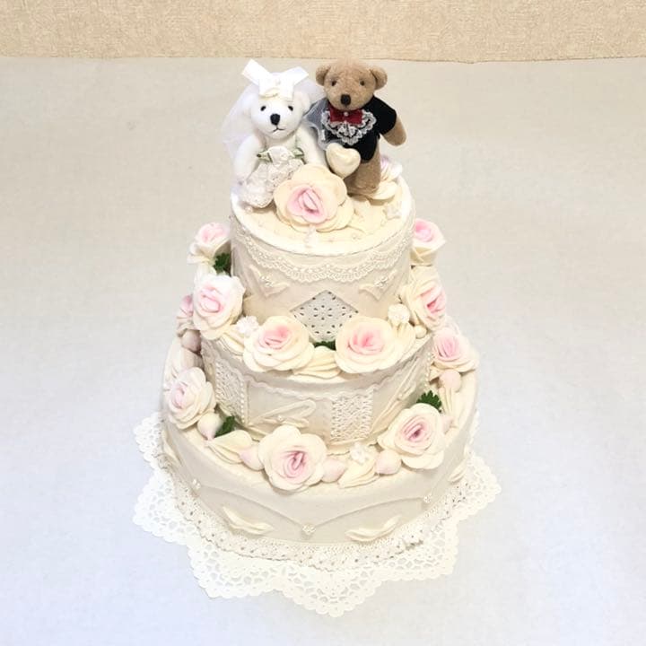ウエディングケーキ　welcome board wedding cake