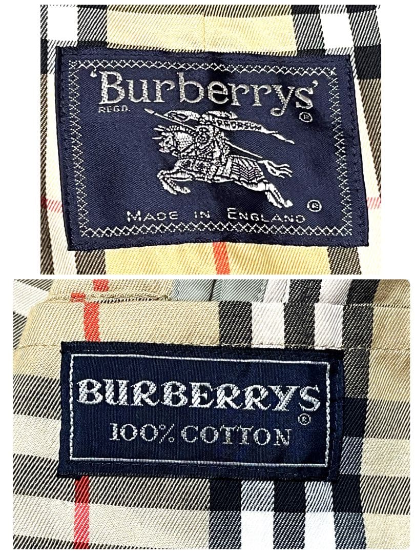 【最終価格】バーバリーズ英国製ノバチェックL〜XL ライナーなしオールシーズン