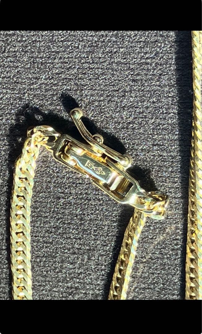 即決限定早い者勝ちです！送料無料　人気の喜平ネックレス 約60cm K18YG