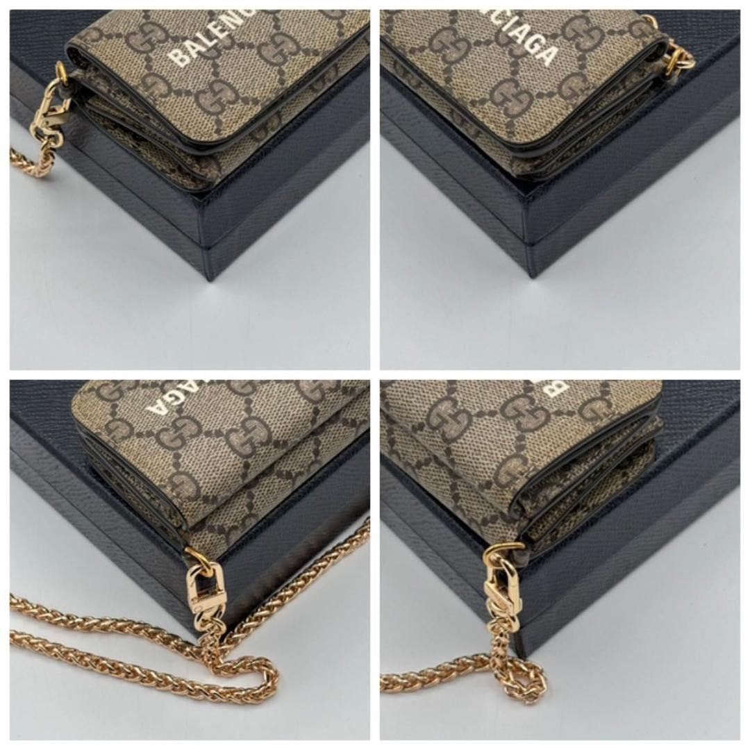 希少 新品に近い グッチ バレンシアガ ハッカープロジェクト チェーンウォレット