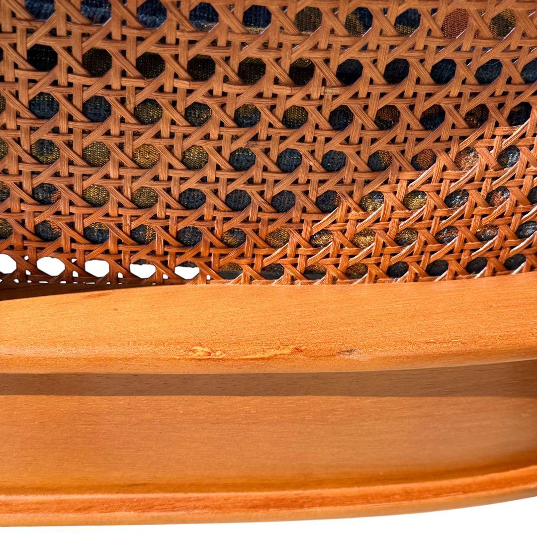 KZ030 【廃盤】三越ブルージュ　カントリーハウス　ラタン　籐　1Pソファ