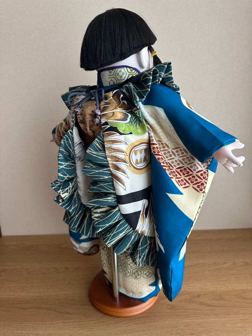 市松人形☆京人形細工司　伊東久重☆可愛い前掛け