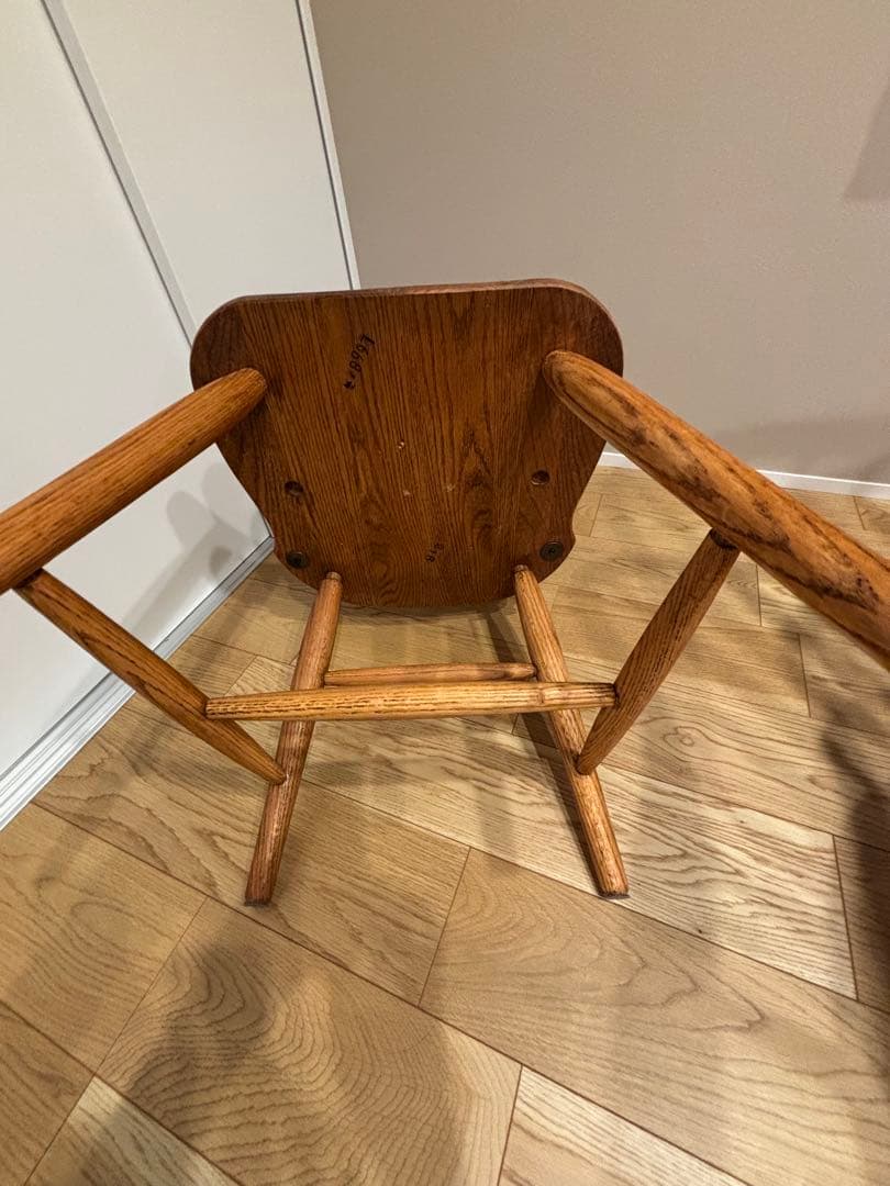 希少　アメリカ製　ダイニングチェア　　アンティーク　剥離　無垢材 レトロ