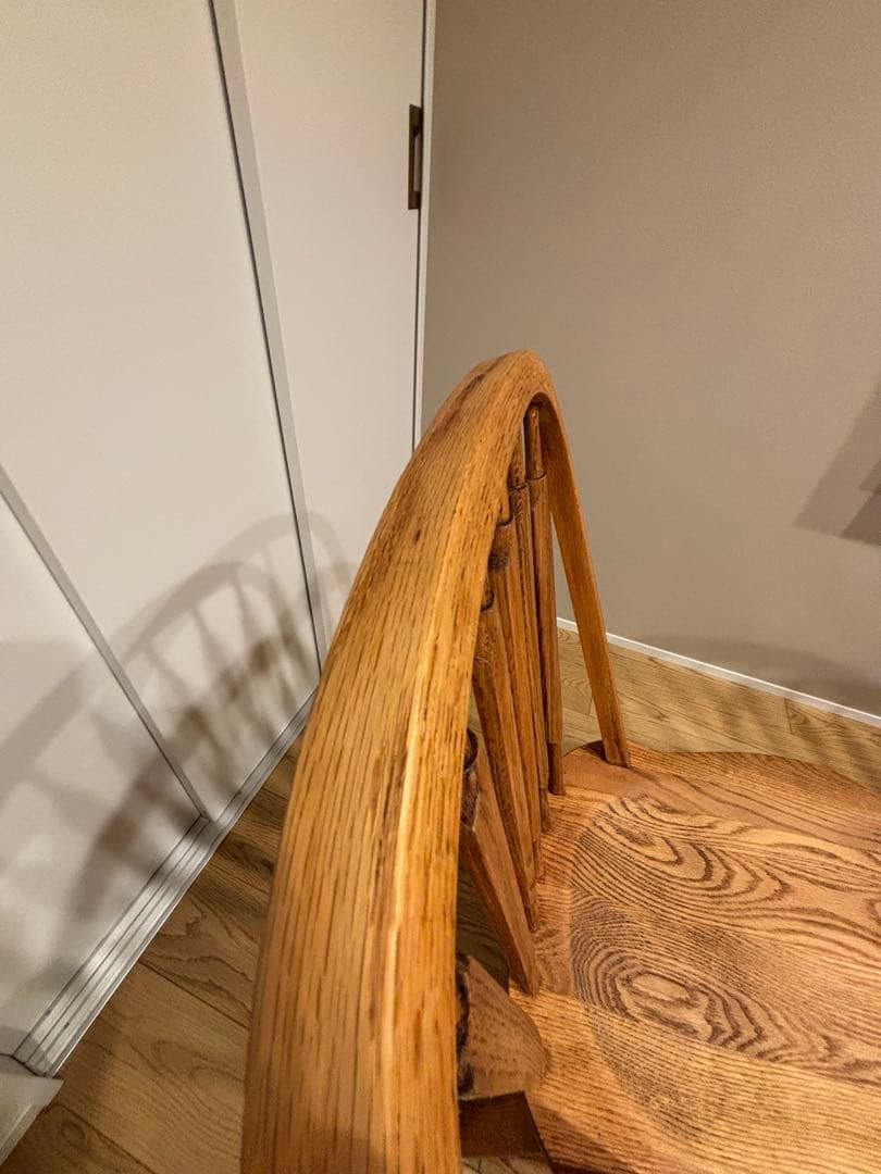 希少　アメリカ製　ダイニングチェア　　アンティーク　剥離　無垢材 レトロ