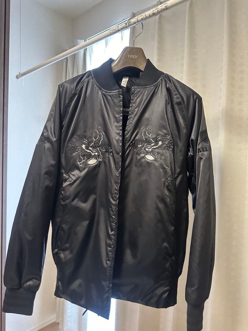 【adidas アディダス】スカジャン オールブラックスコラボ　限定品