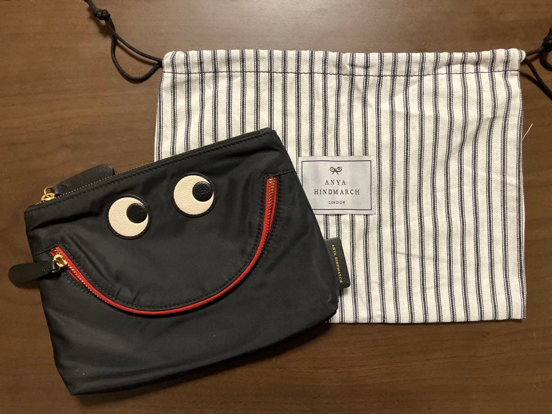 ANYA HINDMARCH アニヤハインドマーチ ハッピーアイズ ポーチ 美品