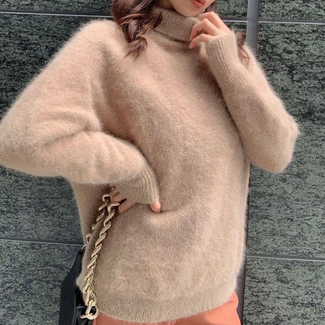 【タグ付き】エイミーイストワール アンゴラ タートル ニット セーター