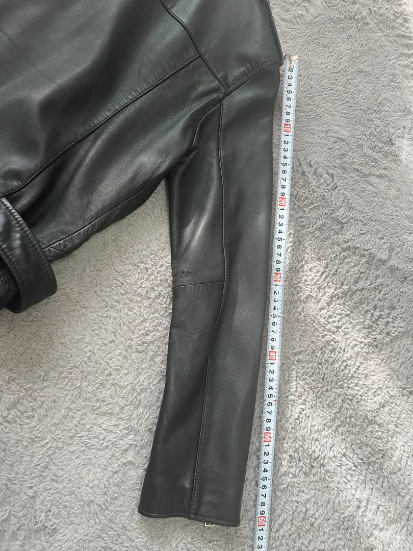 オールセインツALLSAINTSブラックレザーライダースジャケット L