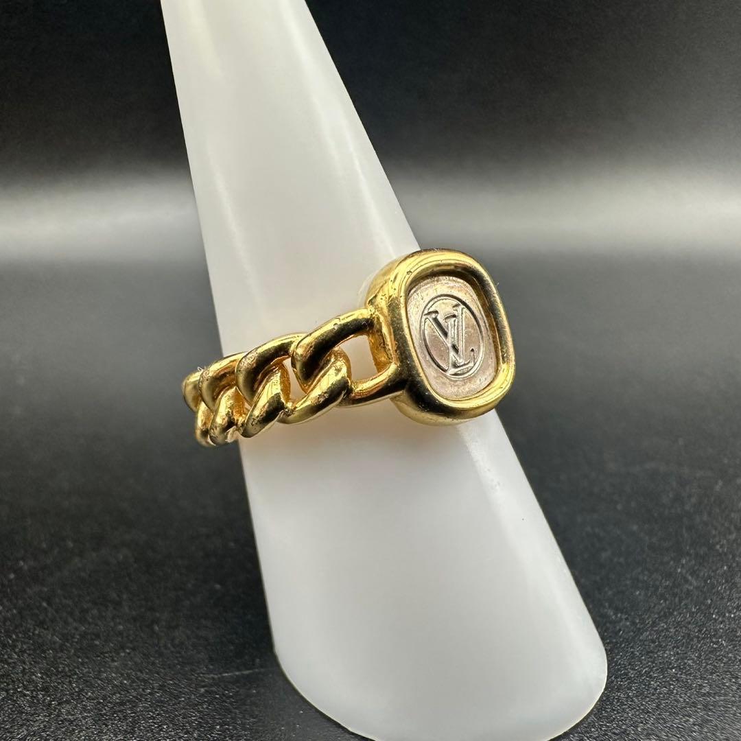 極美品✨　ルイヴィトン　リング　指輪　M61096　ロゴ　刻印　1494