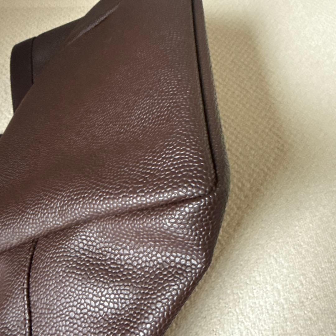 エルベシャプリエ☆725GP舟型トート美品♪人気のモカ×モカ