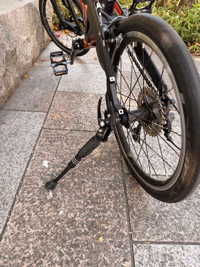 折りたたみ自転車 アルミフレーム オレンジ