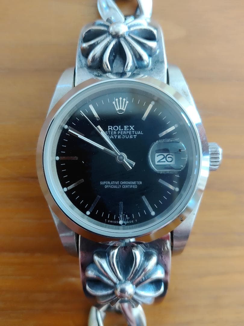 シルバーウォッチブレス時計