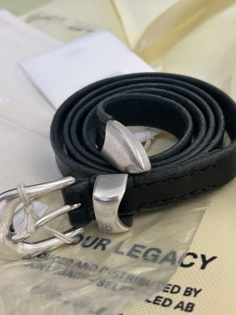 ourlagacy 2cm ベルト 100 ブラック レザー