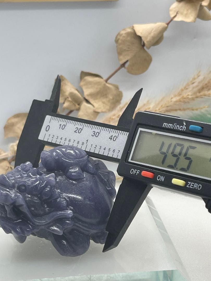 ポンポン様9【1849】亀乗せ龍亀 ブルーアベンチュリン