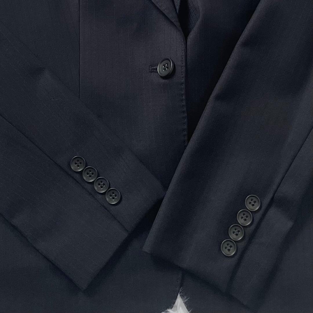 【美品】23区 オンワード樫山 セットアップ パンツスーツ ストライプ 38