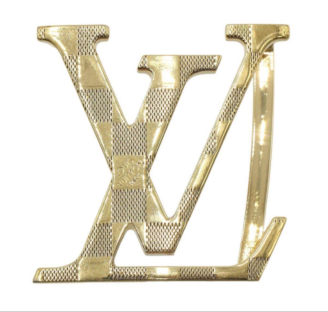 S2123 美品 ルイヴィトン LV ロゴ ダミエ サンチュール ベルト
