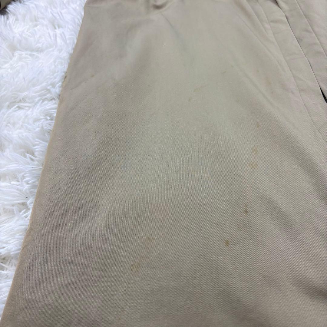 【ロングマキシ】バーバリー　トレンチコート　ベルトエポーレット　ベージュ　M相当