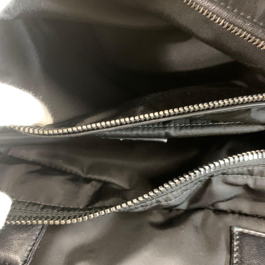 PRADAプラダトートバッグテスートナッパ ナイロン　グレー×黒2WAY