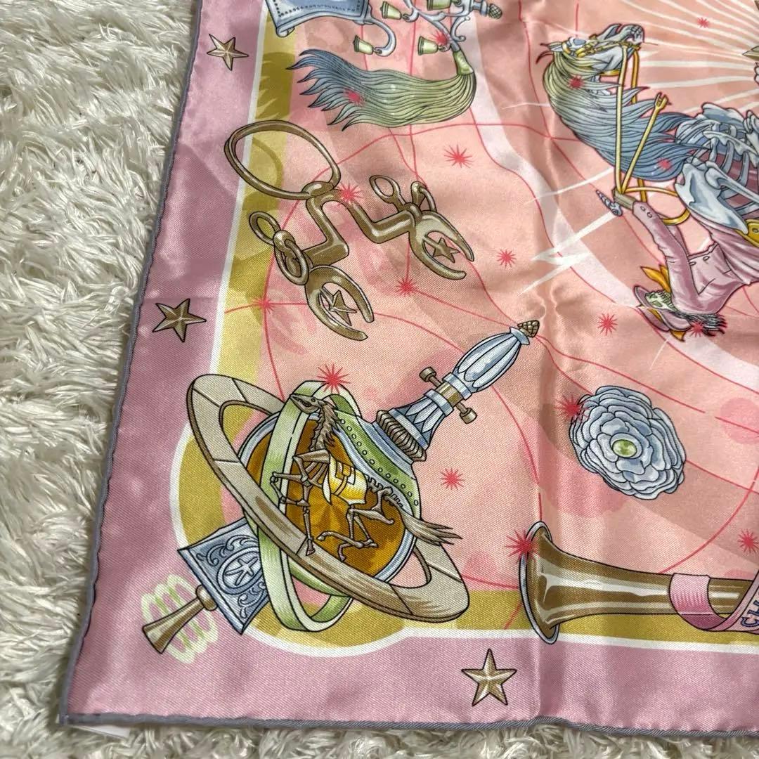 極美品✨HERMESエルメスCHORUS STELLARUM ピンク　カレ70