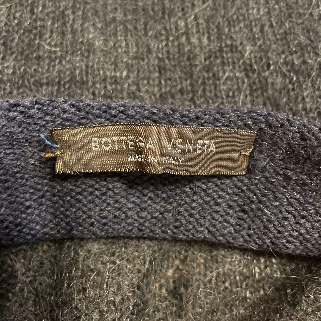 BOTTEGA VENETA 長袖レイヤードニット グレー✖️ネイビー S