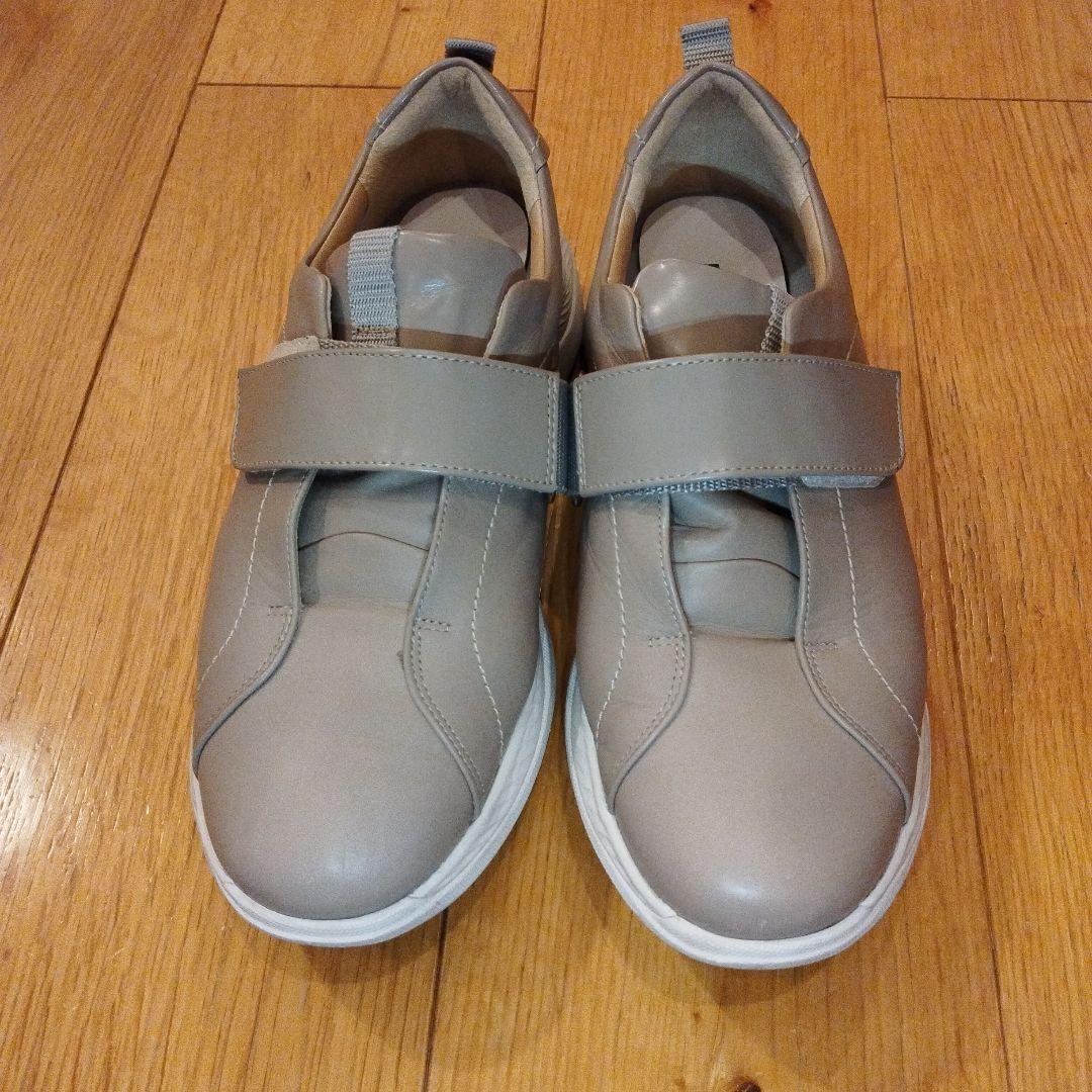 アシックス ペダラ ベージュ スニーカー ベルクロ