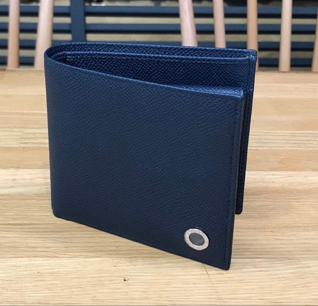 v*i様 ブルガリ 2つ折り 財布 ブルガリブルガリ ネイビー