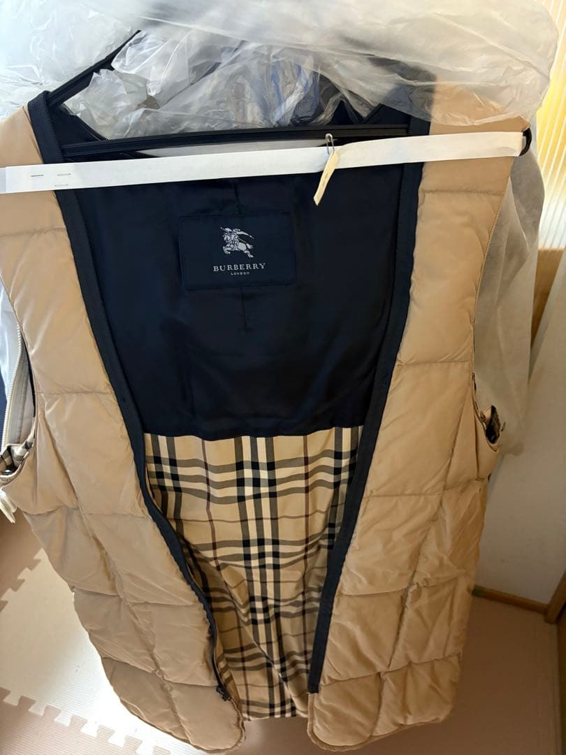 バーバリー　コート　黒　Lサイズ　ダウンライナー付き　超美品　クリーニング済