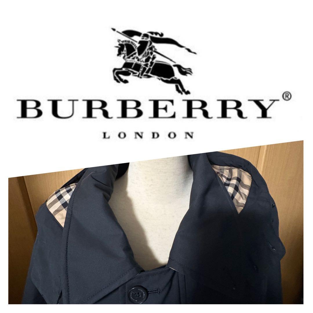 バーバリー　コート　黒　Lサイズ　ダウンライナー付き　超美品　クリーニング済