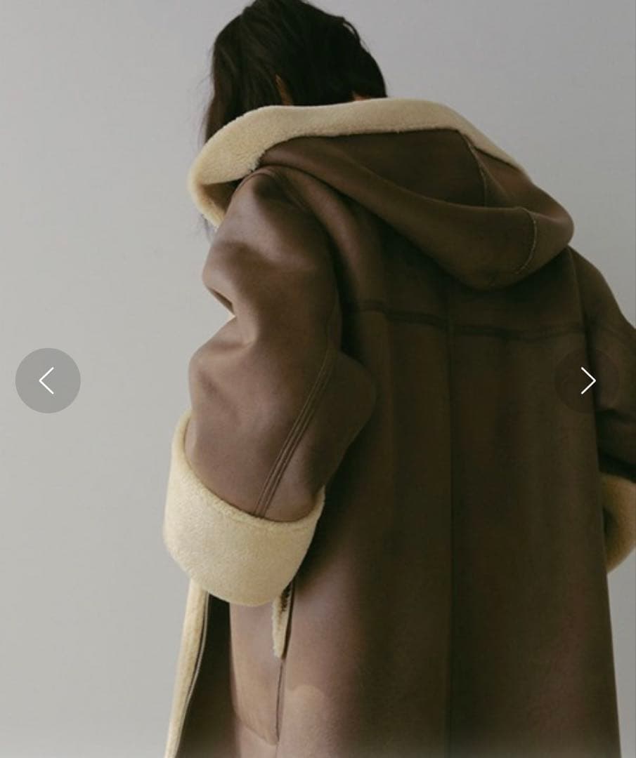 新品タグ付き46,200円ETRE TOKYOリバーシブルフーディーボアコート